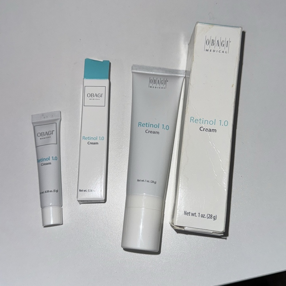 Obagi Medical Grade Retinol 1.0 NEW in Box 1oz PLUS Travel size .18oz NEW